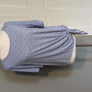 Loft Outlet soft daisy print tee with tie waist